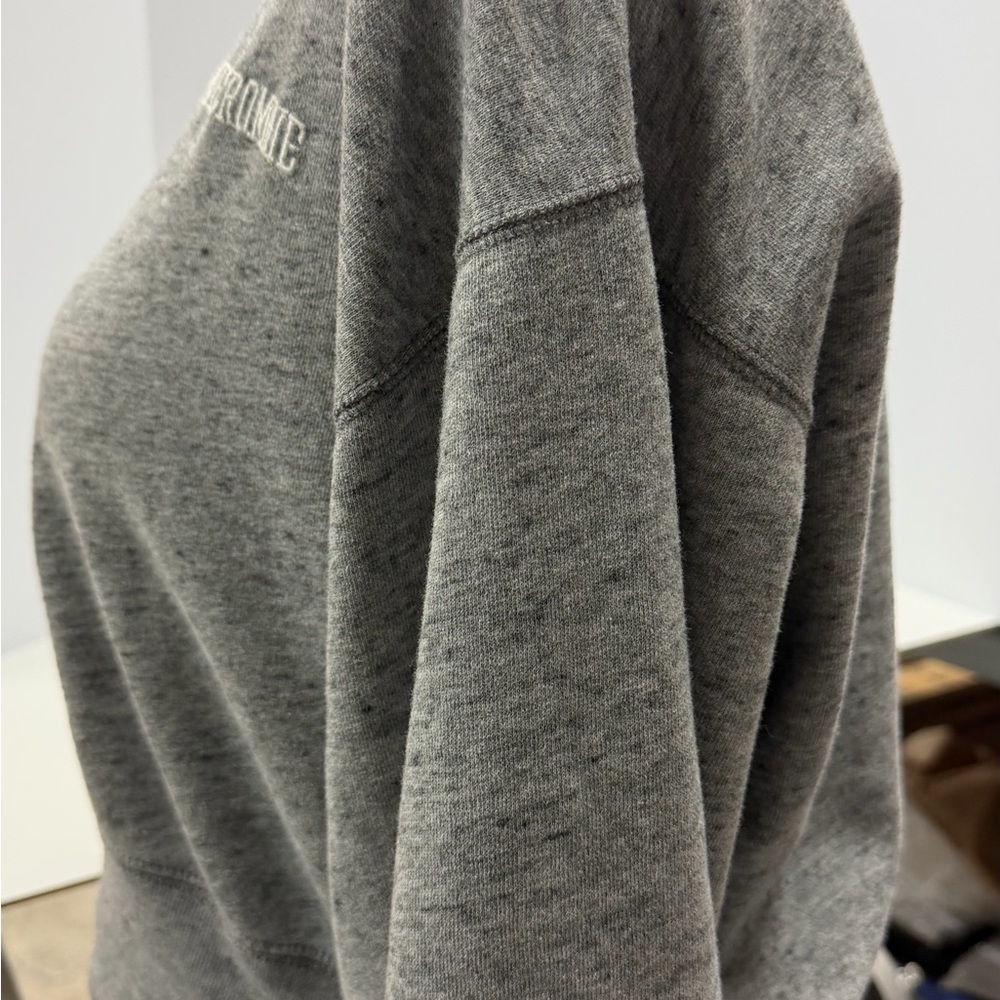 Abercrombie & Fitch Women's Gray Cropped Neck Sweatshirt Size Medium - Picture 2 of 8